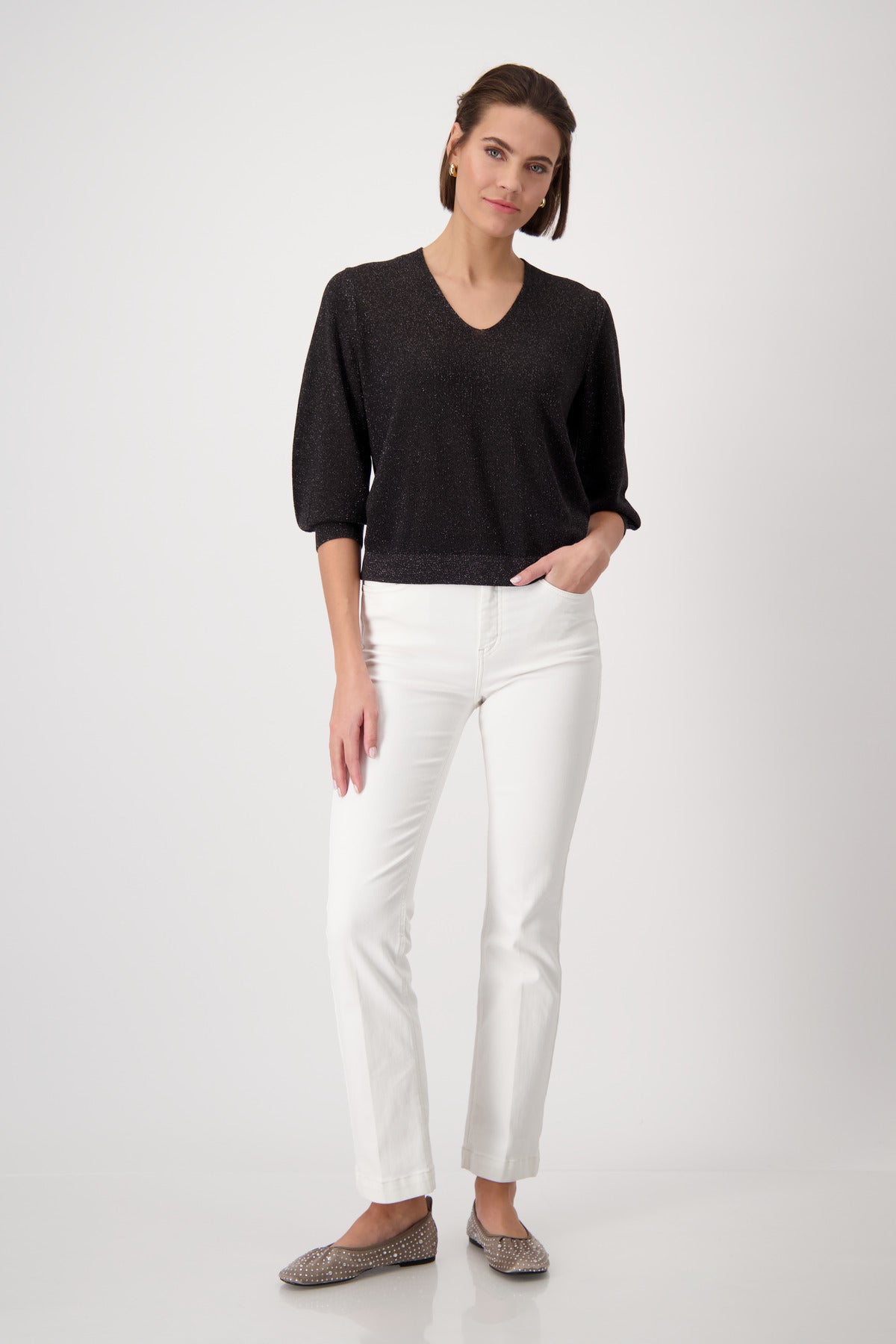 Monari - Rice Grain Lurex Jumper