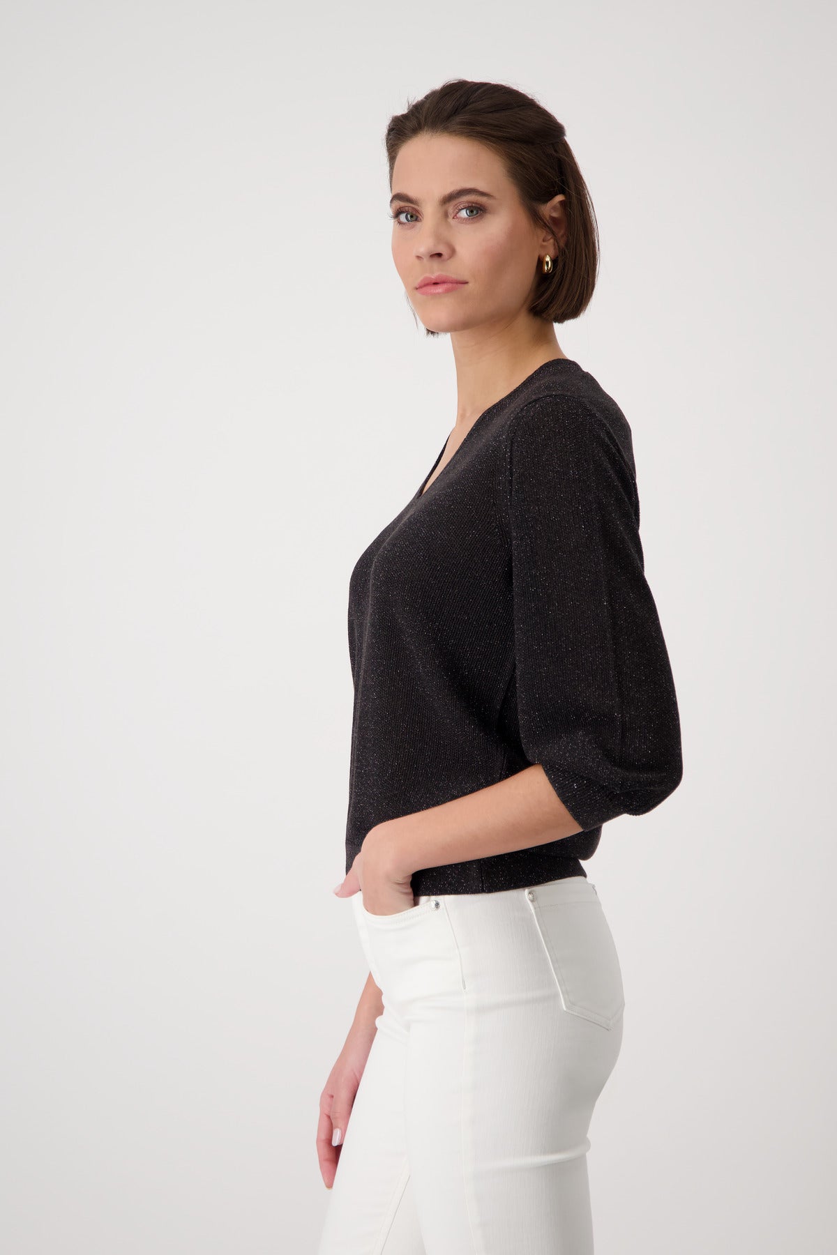 Monari - Rice Grain Lurex Jumper