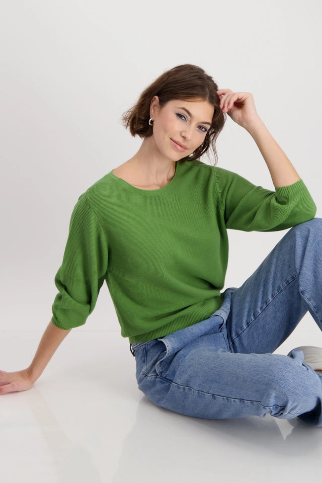 Monari - Purl Stitch Knitted Jumper