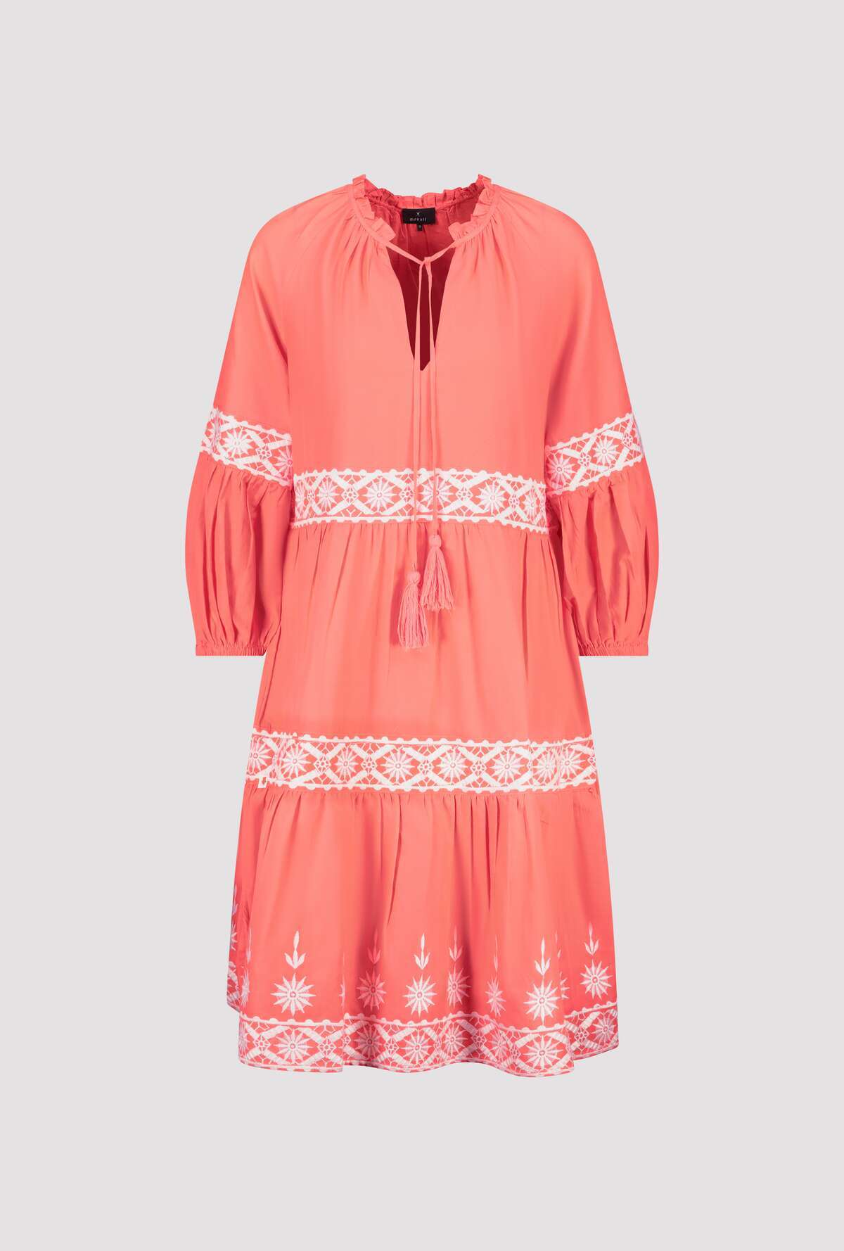 Monari - Round Neck Embroidery Dress