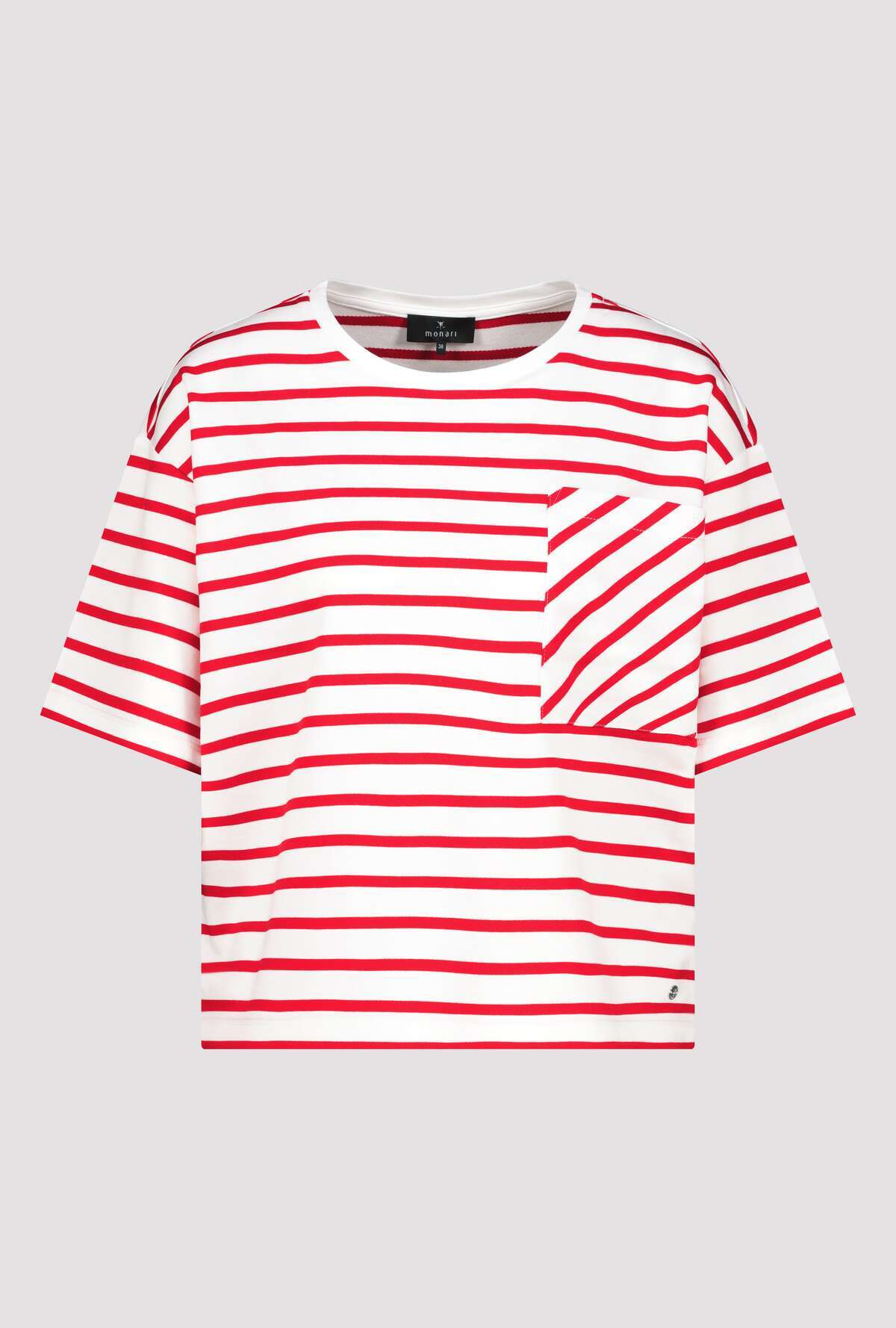 Monari - Round Neck Striped T-Shirt