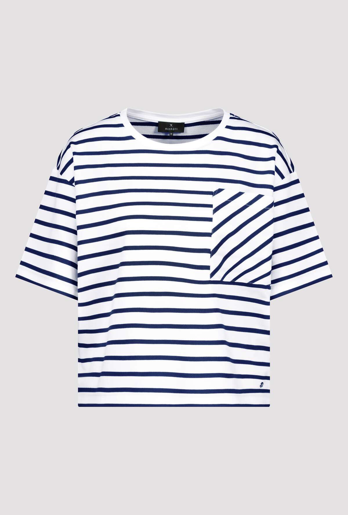 Monari - Round Neck Striped T-Shirt