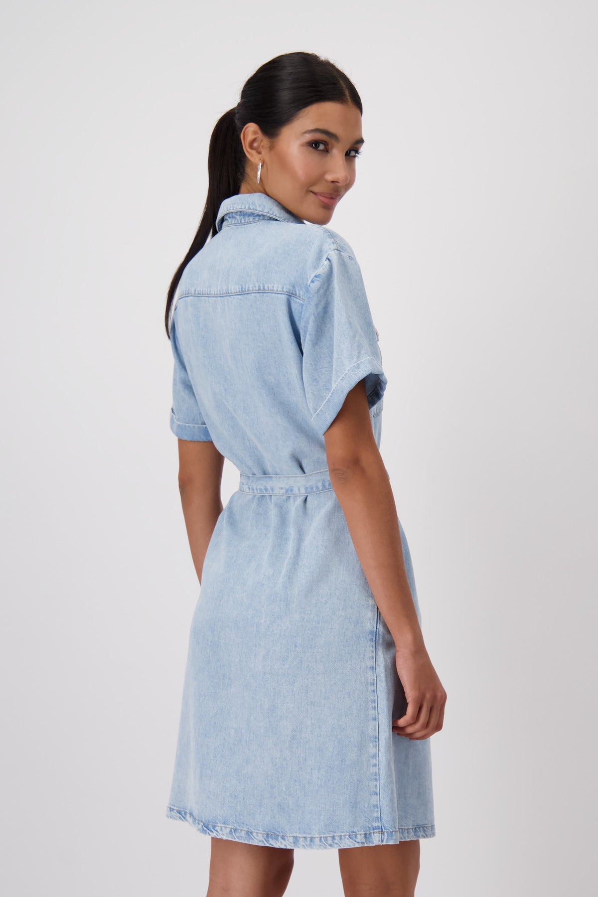 Monari - Shirt Collar Denim Dress