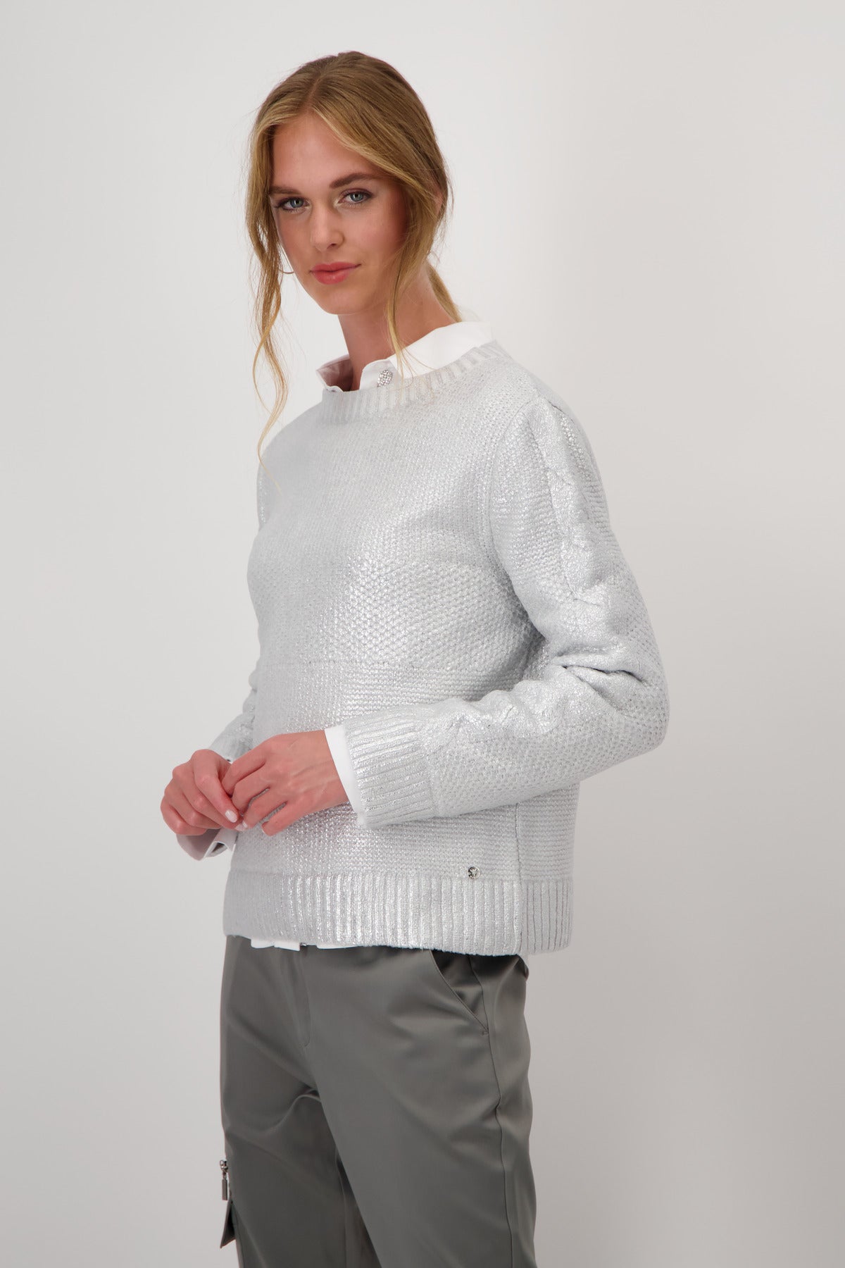 Monari - Silver Pullover