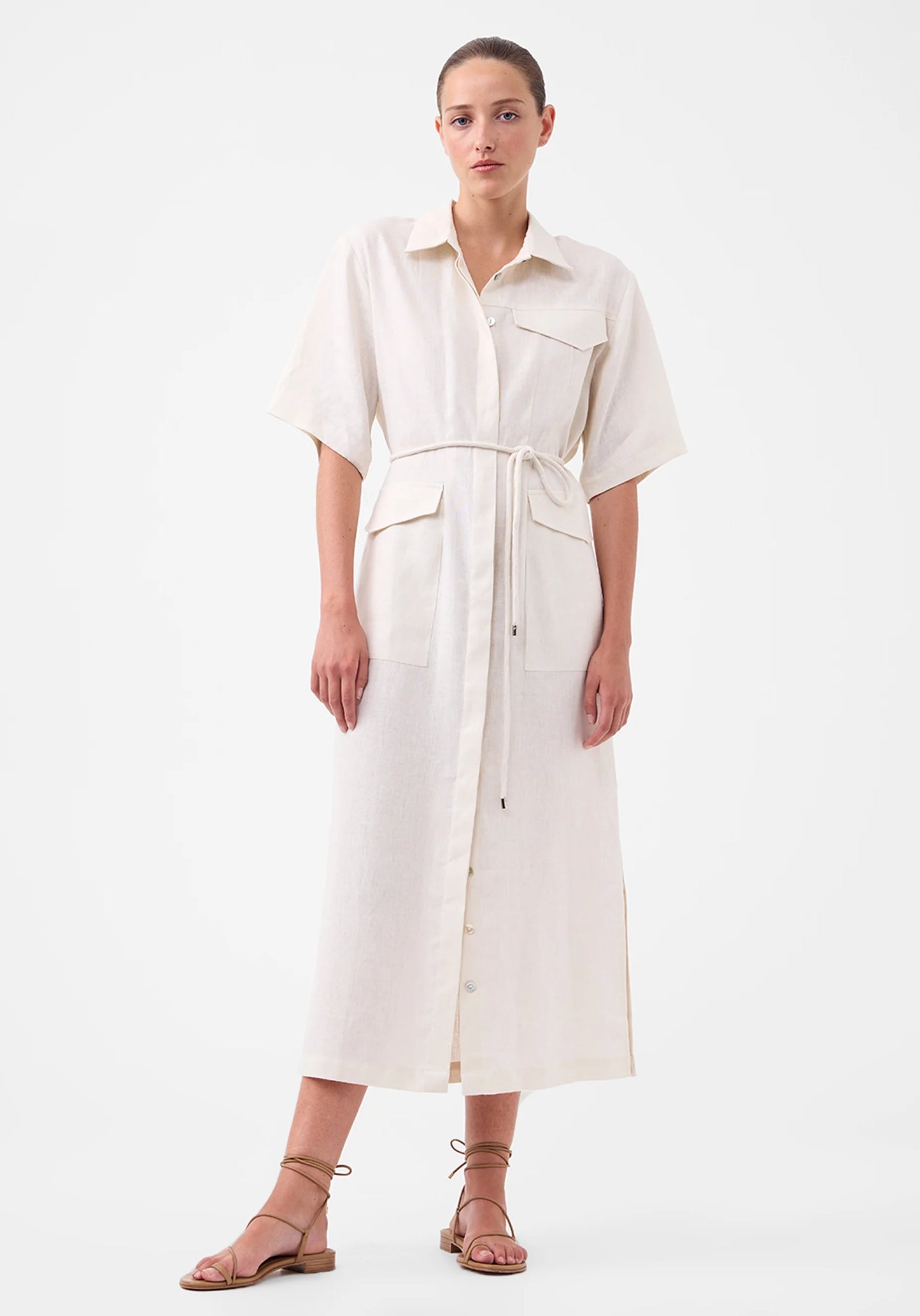 Morrison - Avaline Linen Shirt Dress