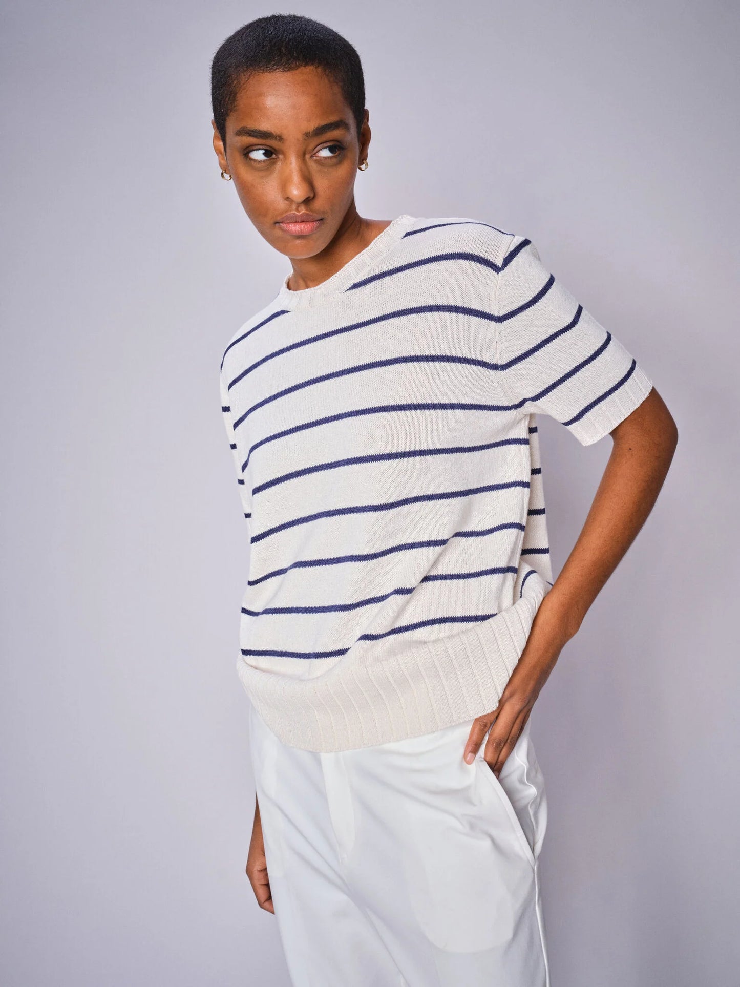 Mos Mosh - Finlo Paper Short Sleeve Knit