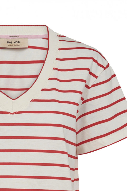 Mos Mosh - Nani V-Neck Stripe T-Shirt
