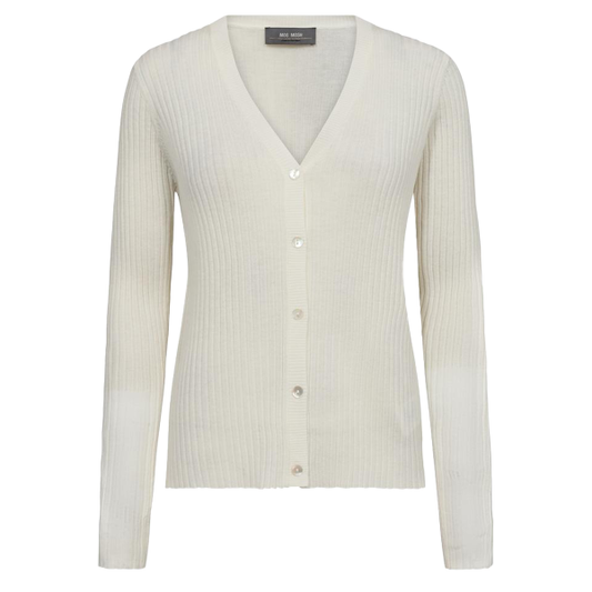 Mos Mosh - Relena Rib V-Neck Cardigan