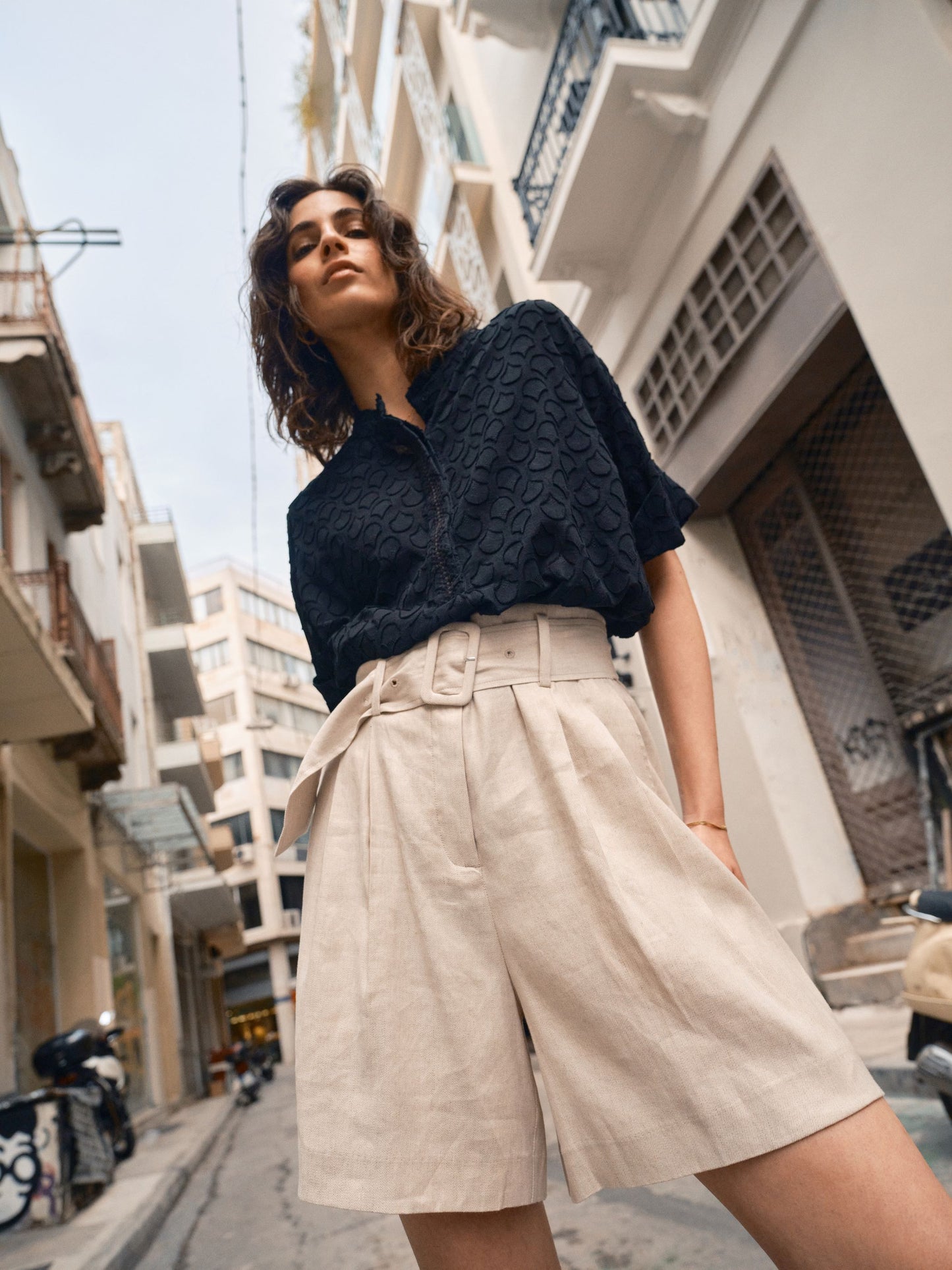 Mos Mosh - Toba Jacquard Voile Blouse (LAST ONE)
