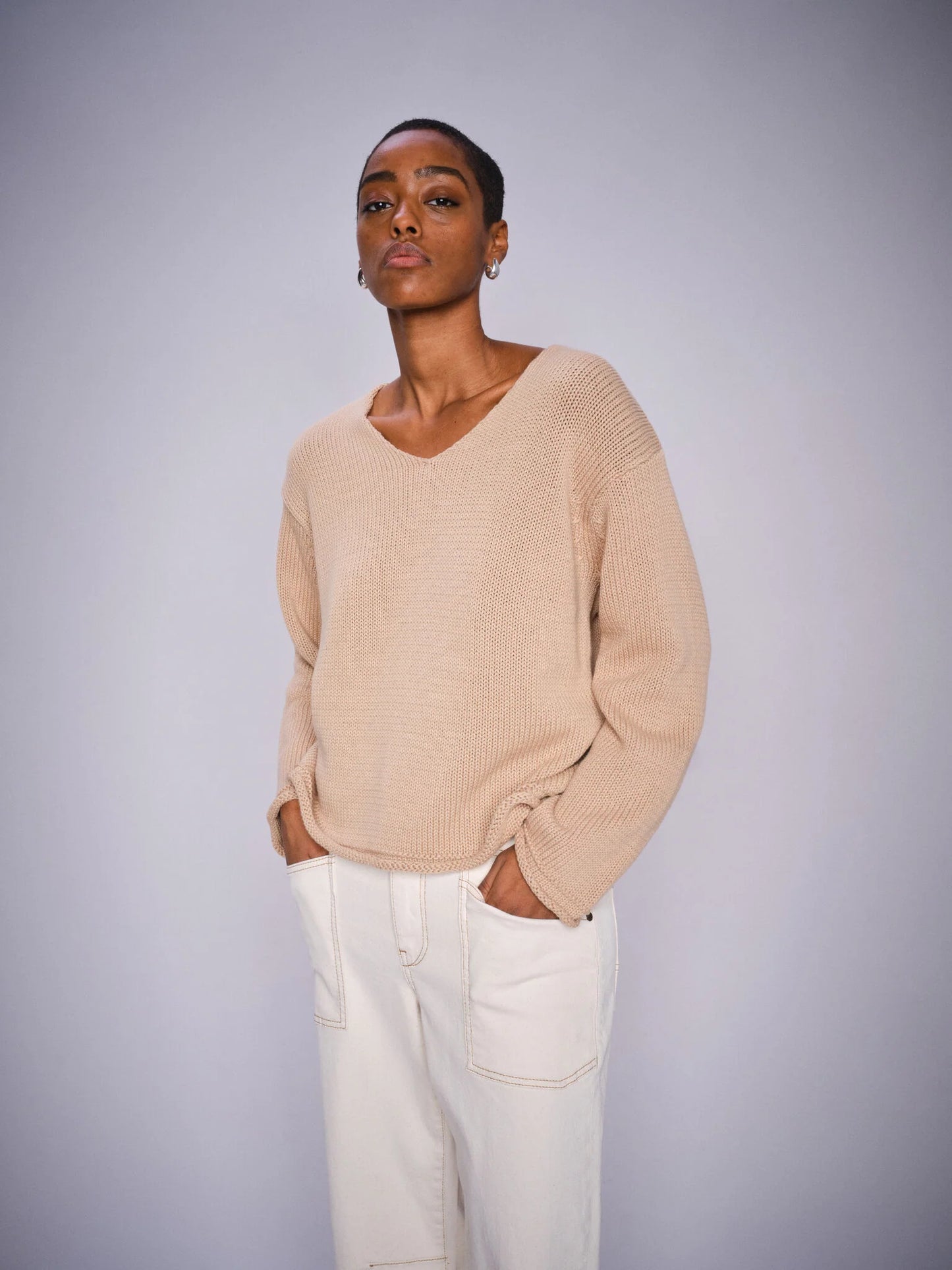 Mos Mosh - Bine Long Sleeve V-Neck Knit