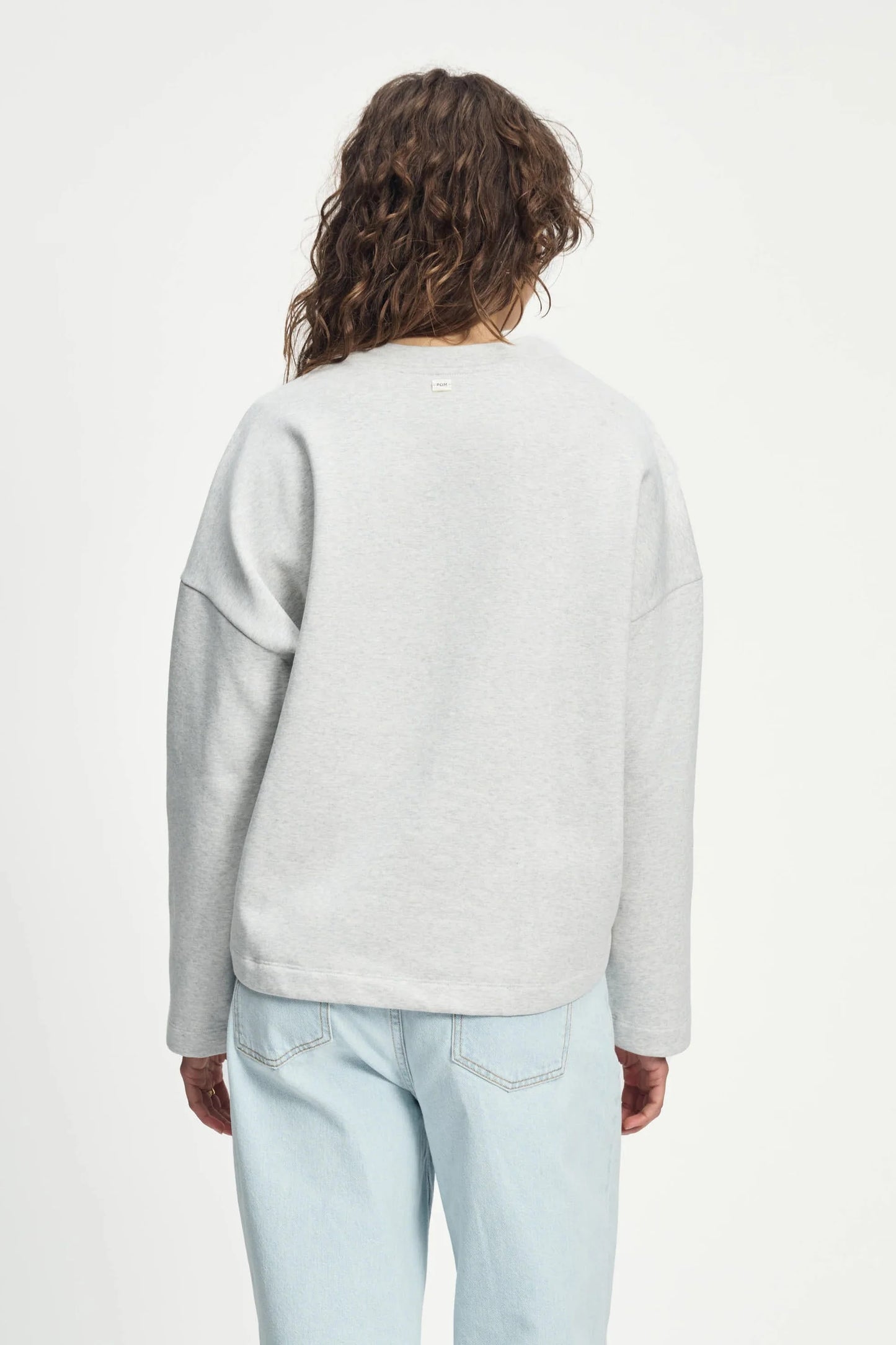 Pom Amsterdam - Grey Embroidered Sweater