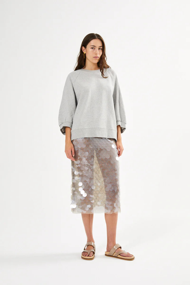 Rabens Saloner - Nona Sweat Raglan 3/4 Sleeve Top