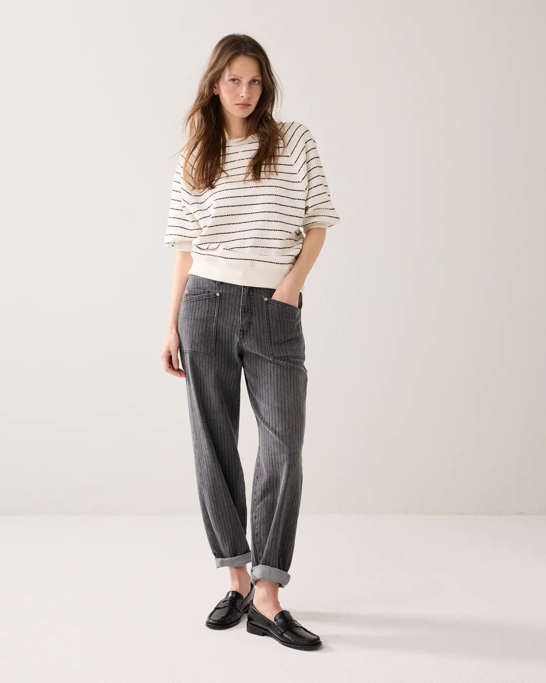 SUMMUM - Tapered Mid-rise Jeans