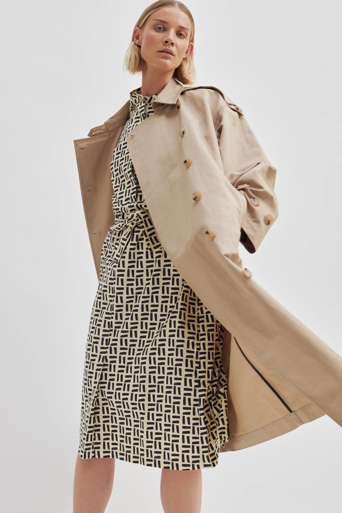 Second female trench sales coat