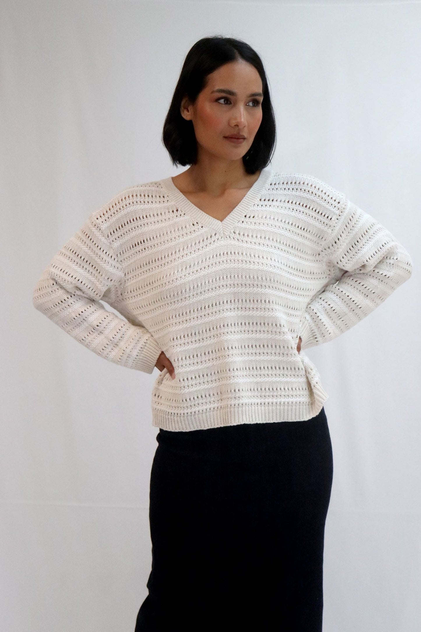 Tatano - Trellis V-Neck Sweater