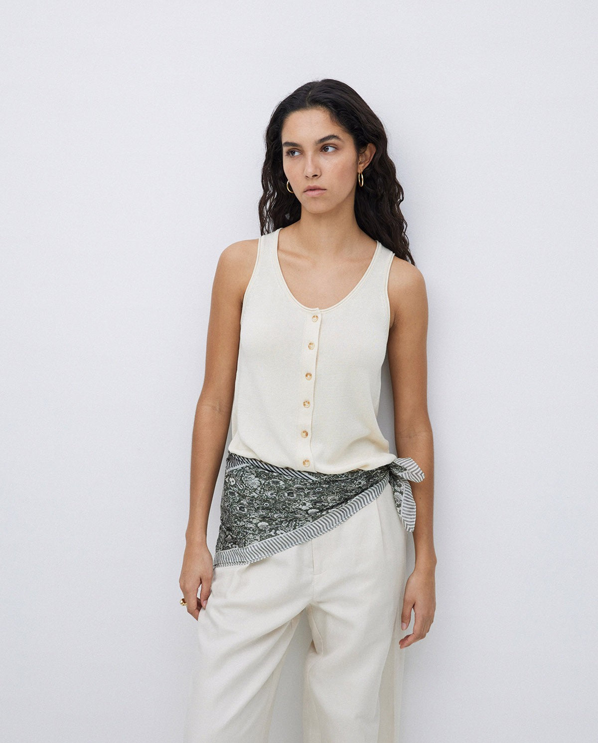 Yerse - 100% Silk Floral Bandana