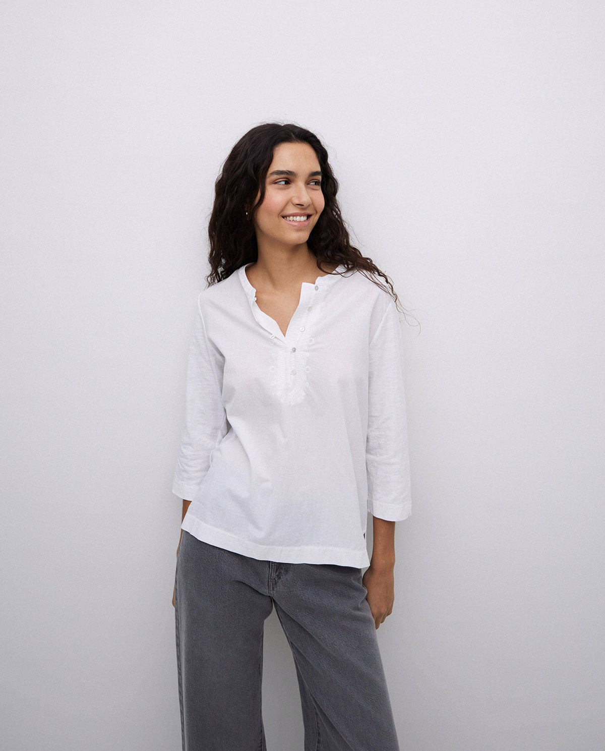 Yerse - Henley 100% Organic Cotton T-Shirt