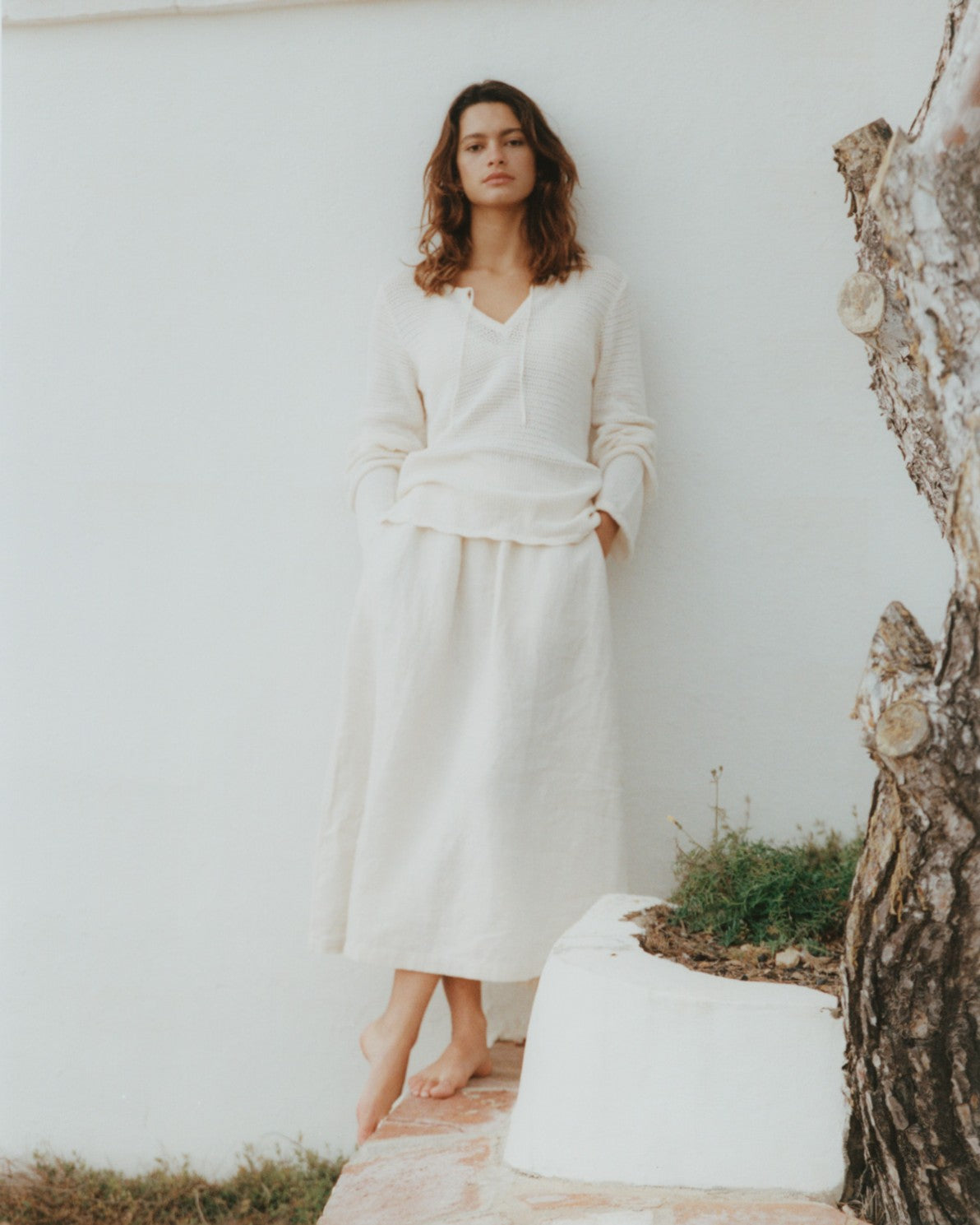 Yerse - Openwork Jumper with Tie