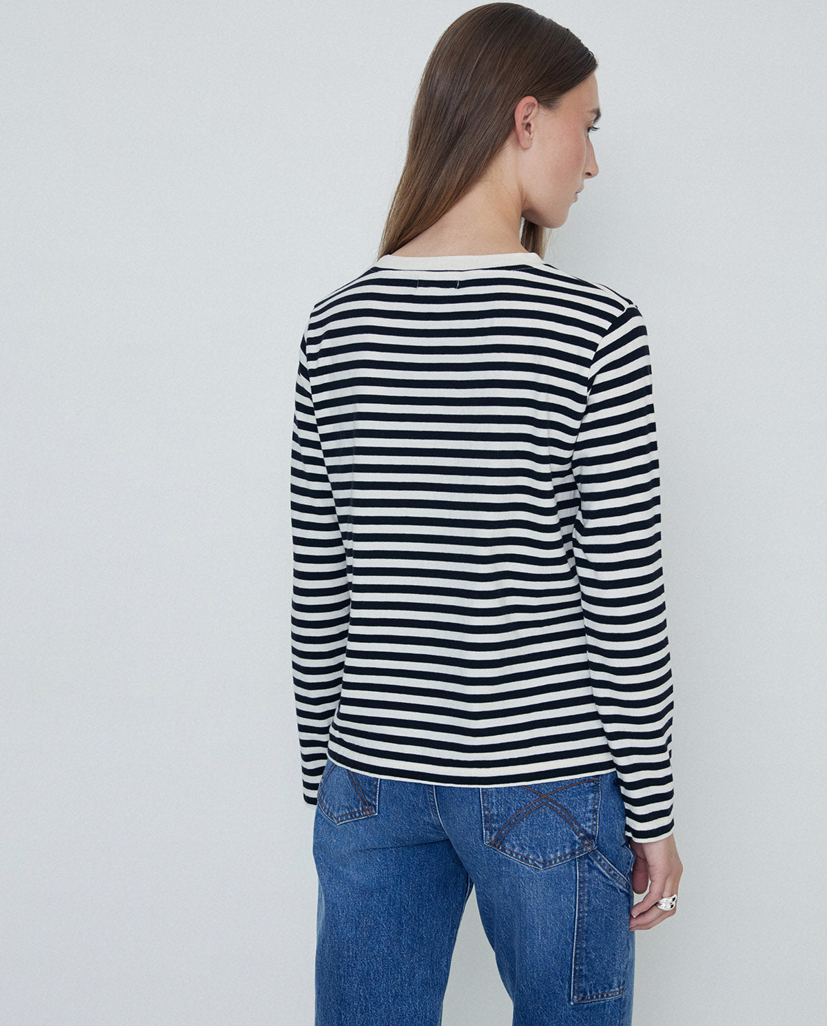 Yerse Long Sleeve Striped T-Shirt