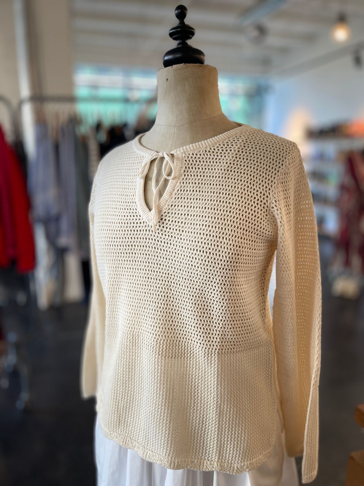 Yerse - Openwork Jumper with Tie