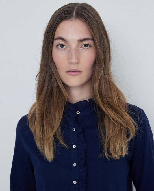 Yerse Long Sleeve T-Shirt with Frill