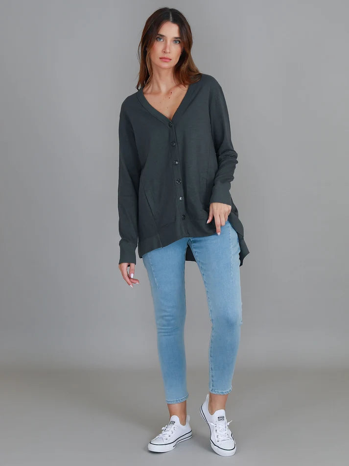 3rd Story - Weslie Long Sleeve Asymmetrical Cardigan