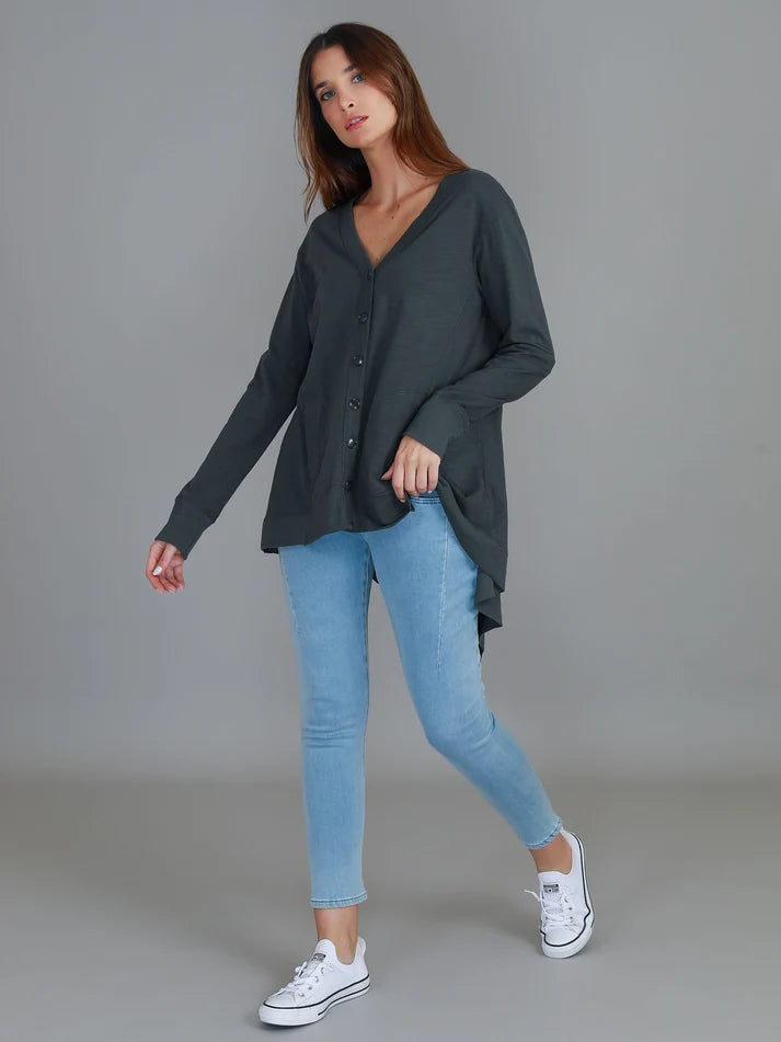 3rd Story - Weslie Long Sleeve Asymmetrical Cardigan