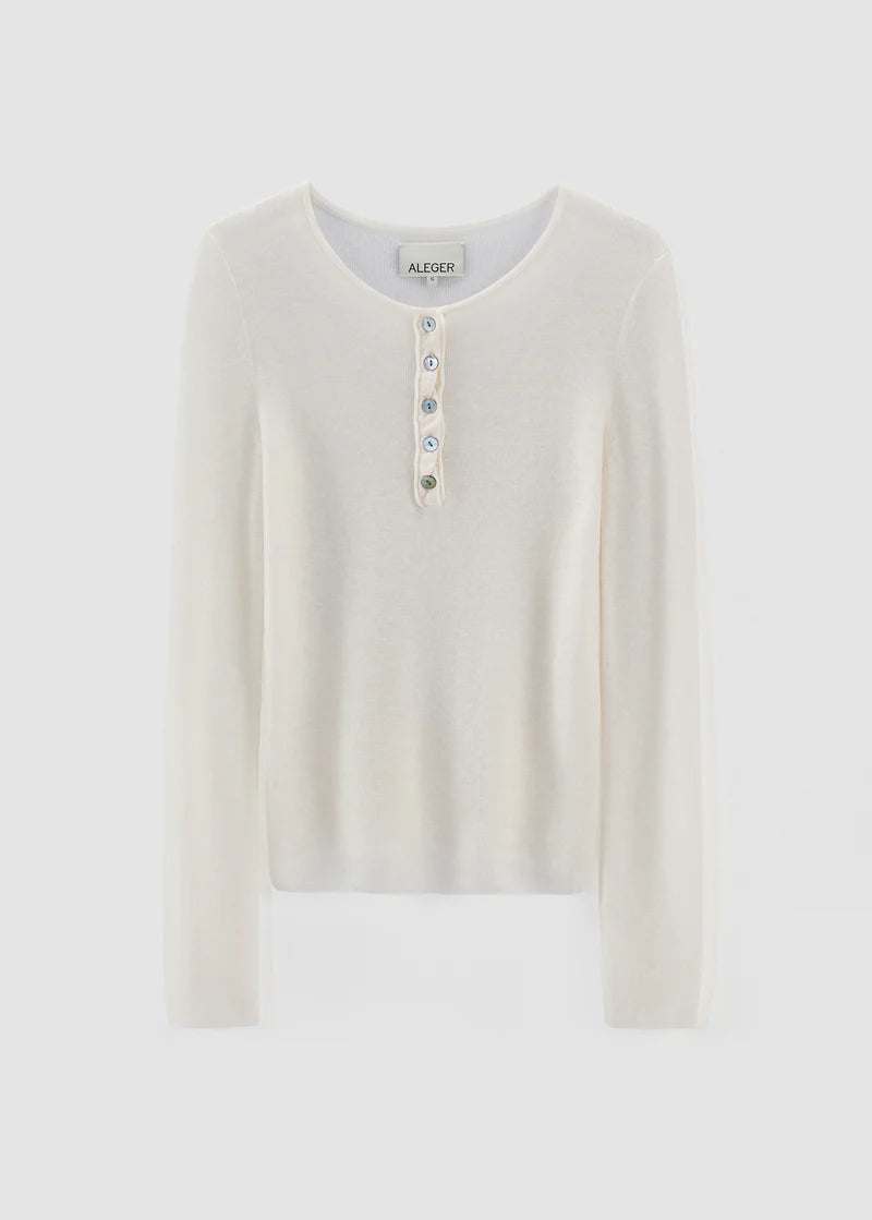 Aleger - Sheerness 910 Placket Long Sleeve Top