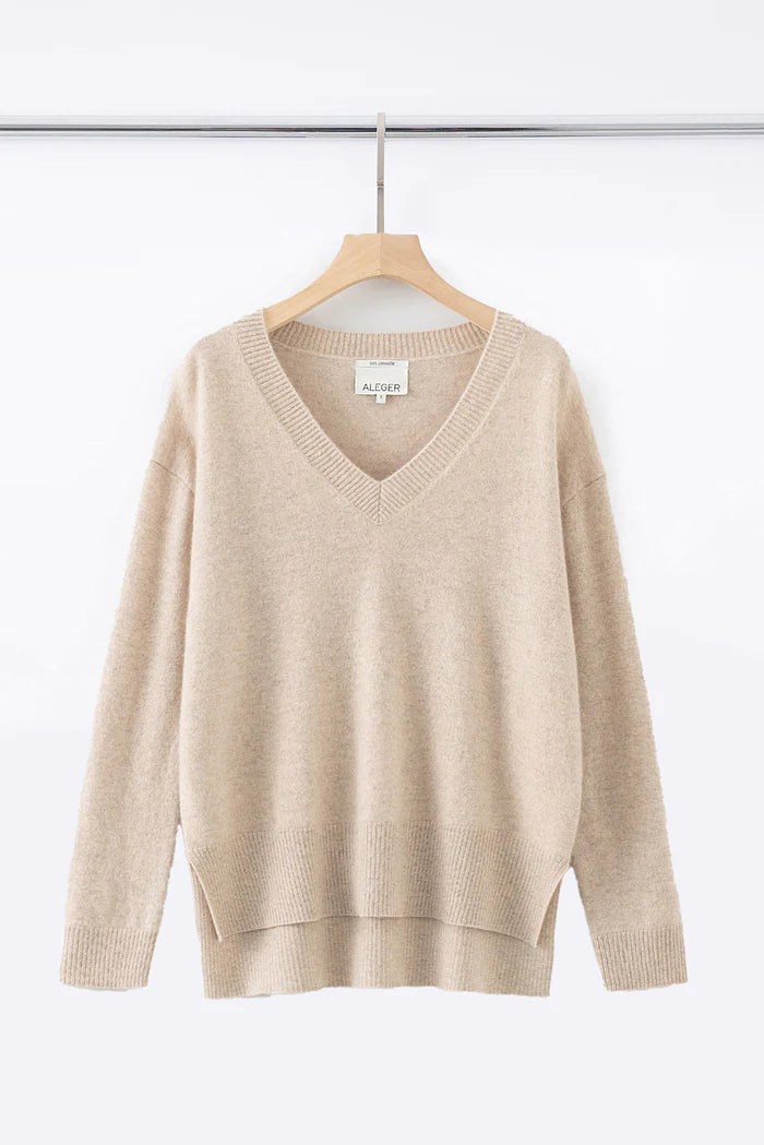 Aleger Cashmere - N.21 Cashmere Oversized High Low V-Neck