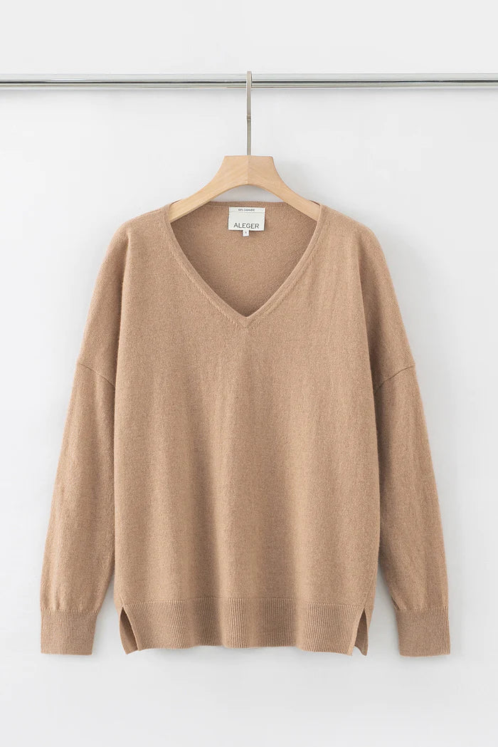 Aleger Cashmere - N.29 Cashmere Oversized V-Neck