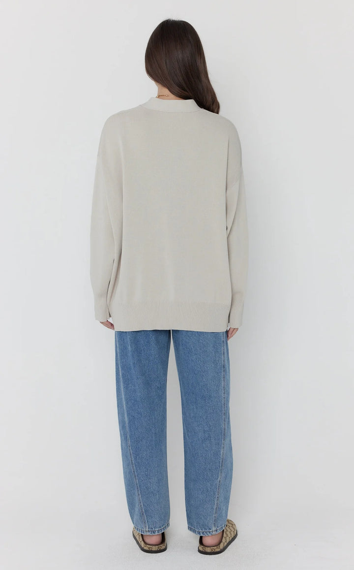 Alexandra - Amais Cardigan Stone