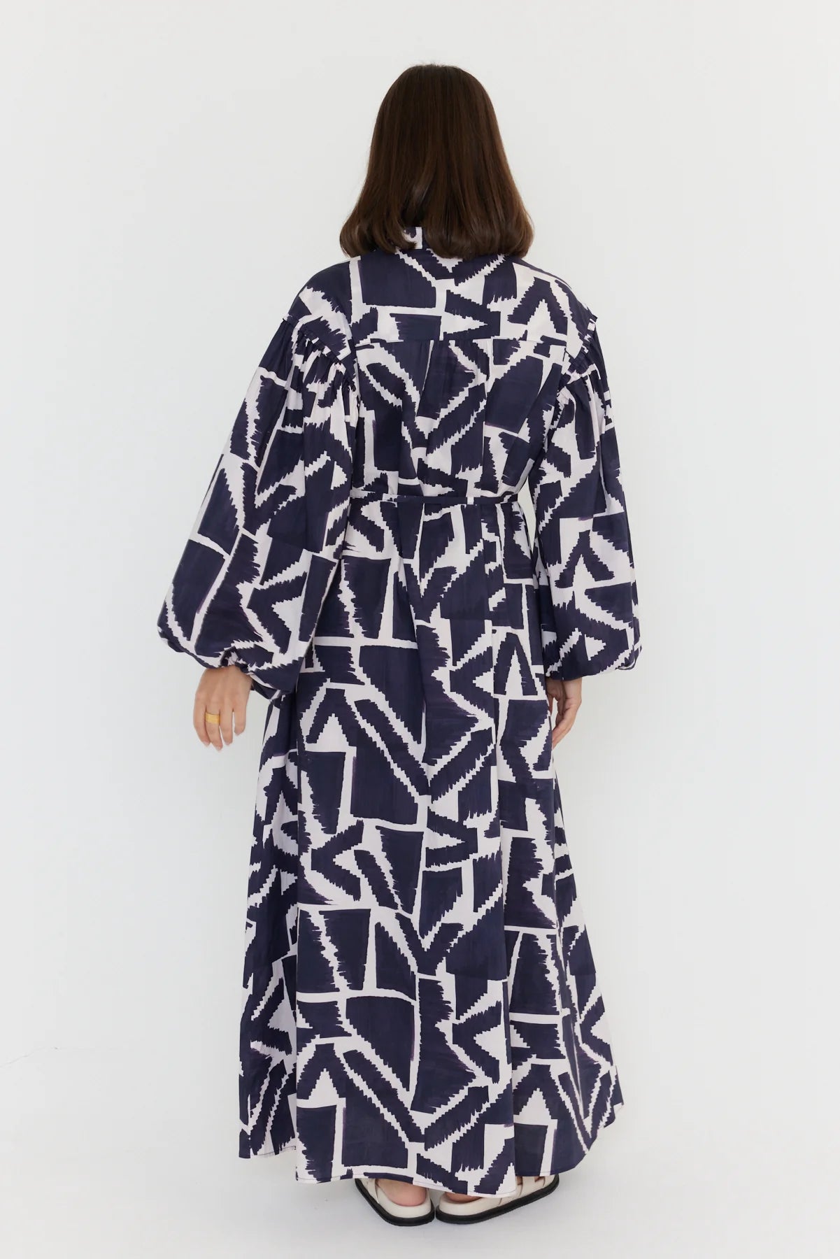 Alexandra - Jack Navy Geo Print Dress