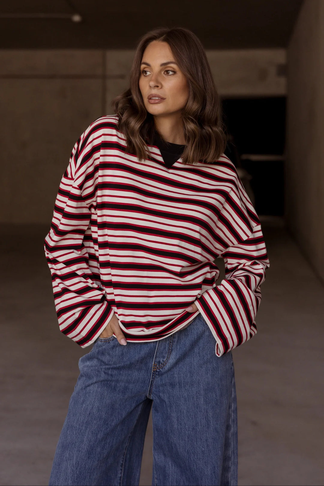Alexandra - Sable Long Sleeve Top