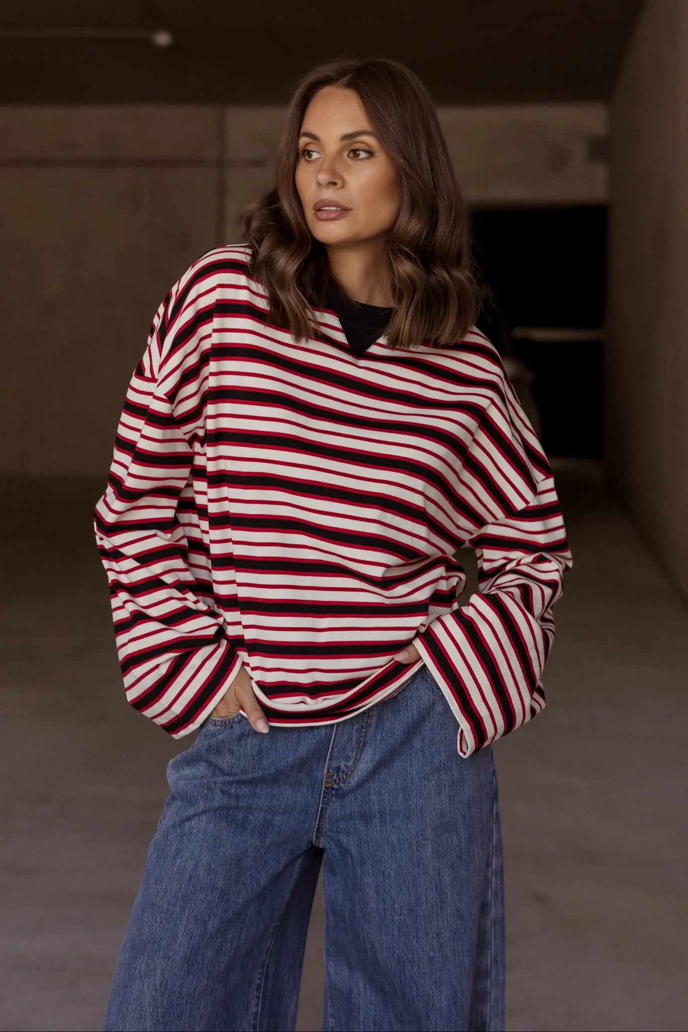 Alexandra - Sable Long Sleeve Top