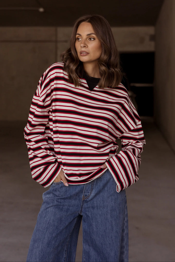 Alexandra - Sable Long Sleeve Top