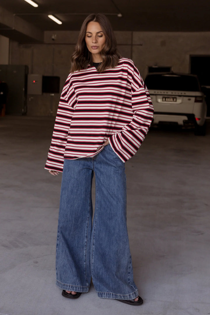 Alexandra - Sable Long Sleeve Top