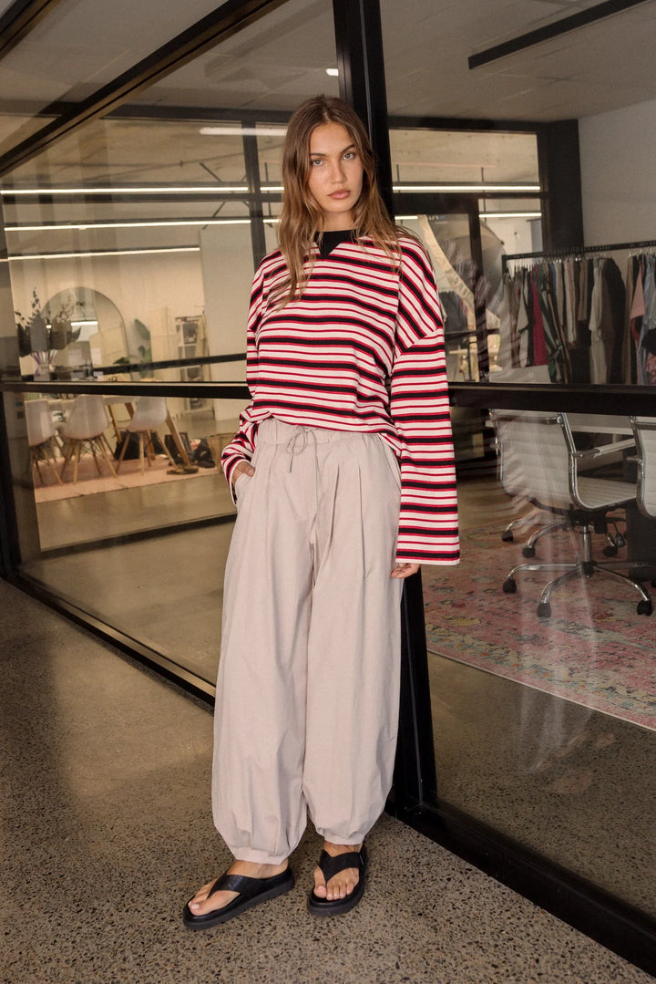 Alexandra - Sable Long Sleeve Top