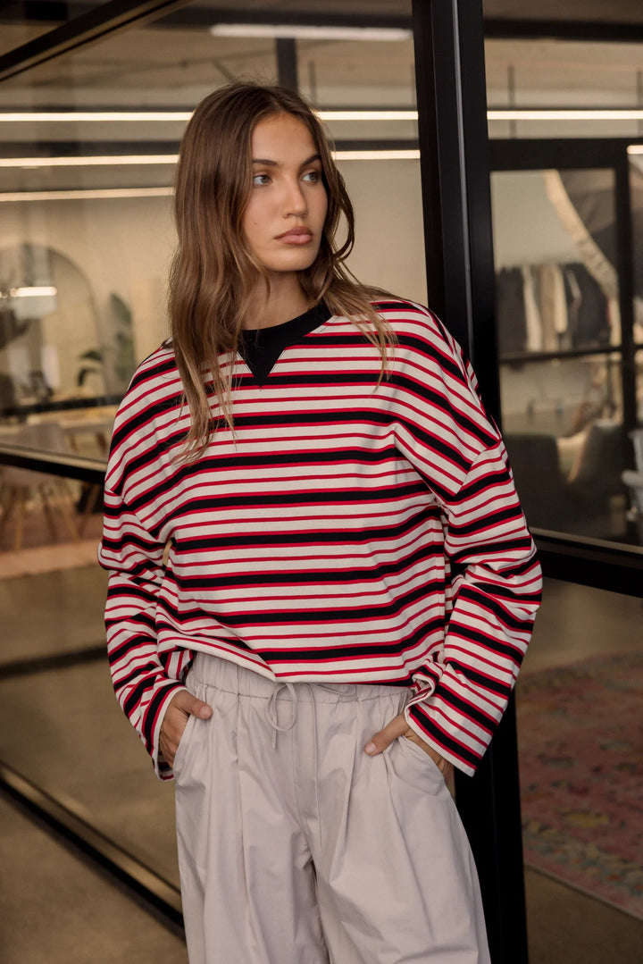 Alexandra - Sable Long Sleeve Top