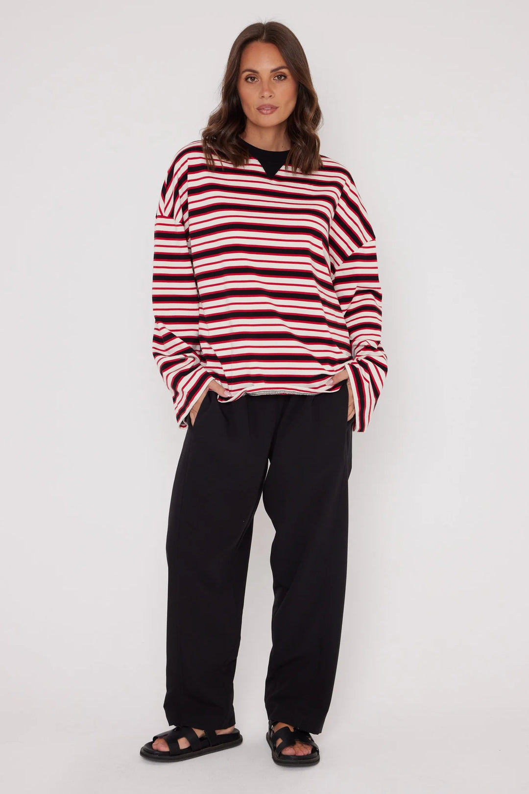 Alexandra - Sable Long Sleeve Top