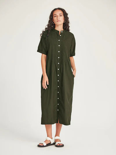 Caroline Sills - Sanya Pintuck Dress
