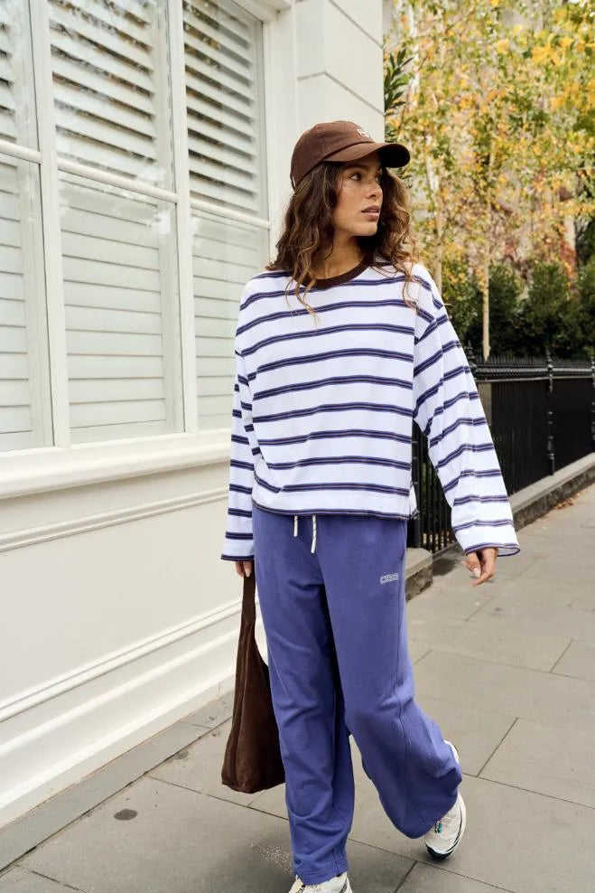 Ceres Life - Beau Long Sleeve Slouchy Stripe Tee