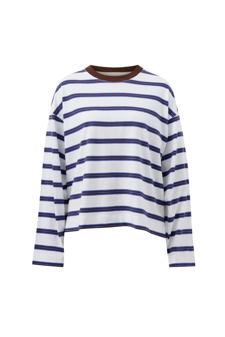 Ceres Life - Beau Long Sleeve Slouchy Stripe Tee