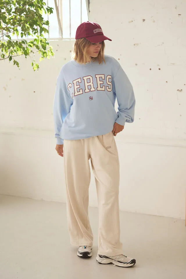 Ceres Life - Isla Oversized Slouchy Crew in China Blue