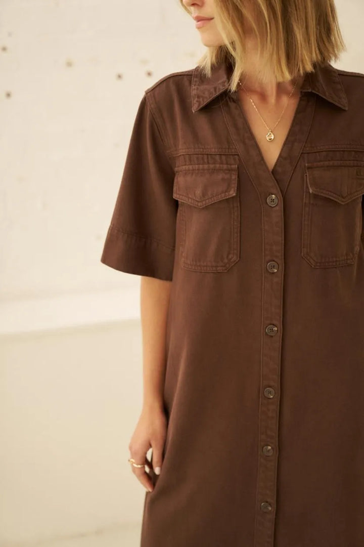 Ceres Life - Sloane Short Sleeve Midi Dress