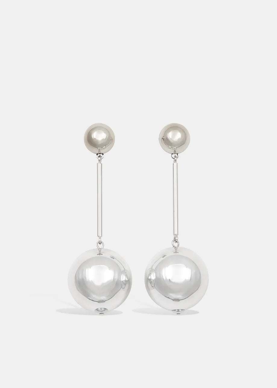 Essentiel Antwerp - Falberta Silver-Tone Sphere Earrings