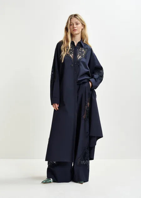 Essentiel Antwerp - Haze Shirt Dress with Embroidery