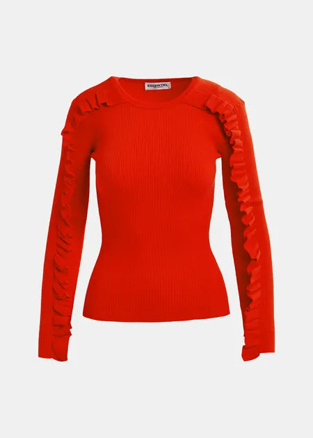 Essentiel Antwerp - Hilly Top with ruffled sleeve