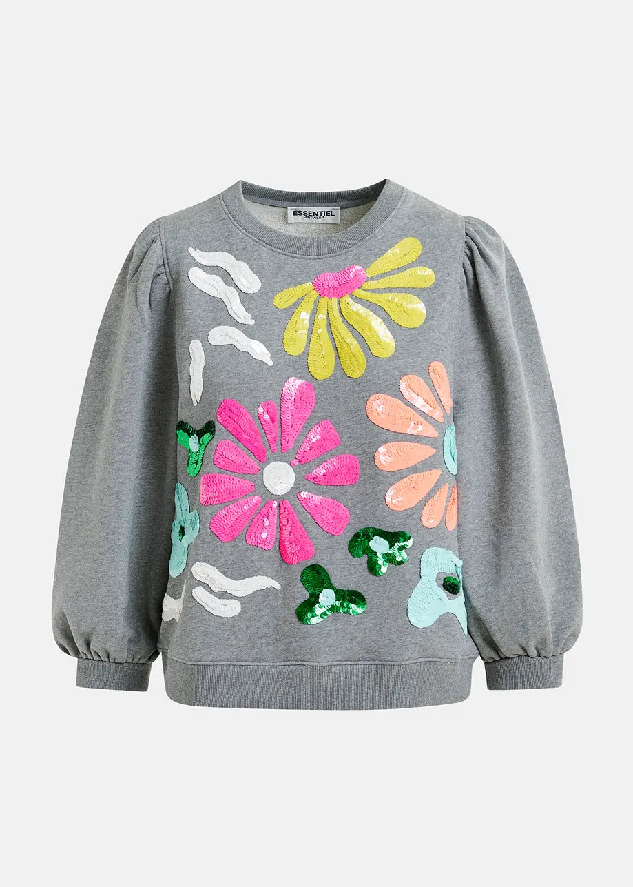 Essentiel Antwerp - Hun Flower Embroidered Sweatshirt