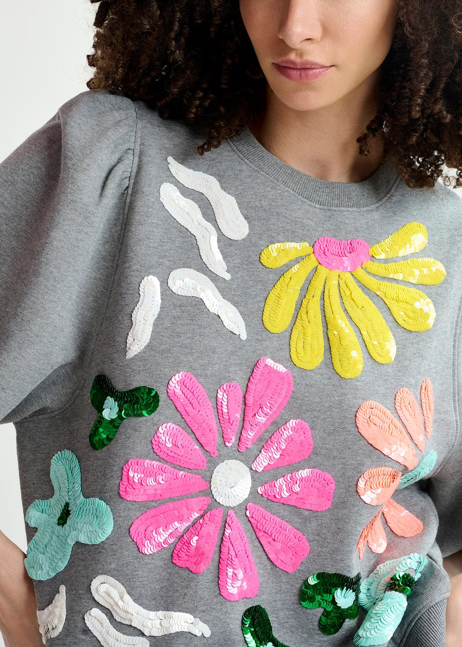 Essentiel Antwerp - Hun Flower Embroidered Sweatshirt