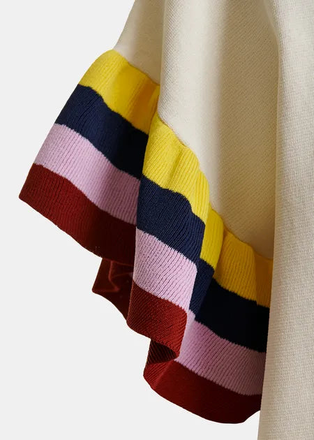 Essentiel Antwerp - Januari Knitted Top with Multicolour Sleeve